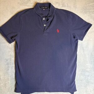 Navy blue vintage‎ Polo Assn polo shirt M